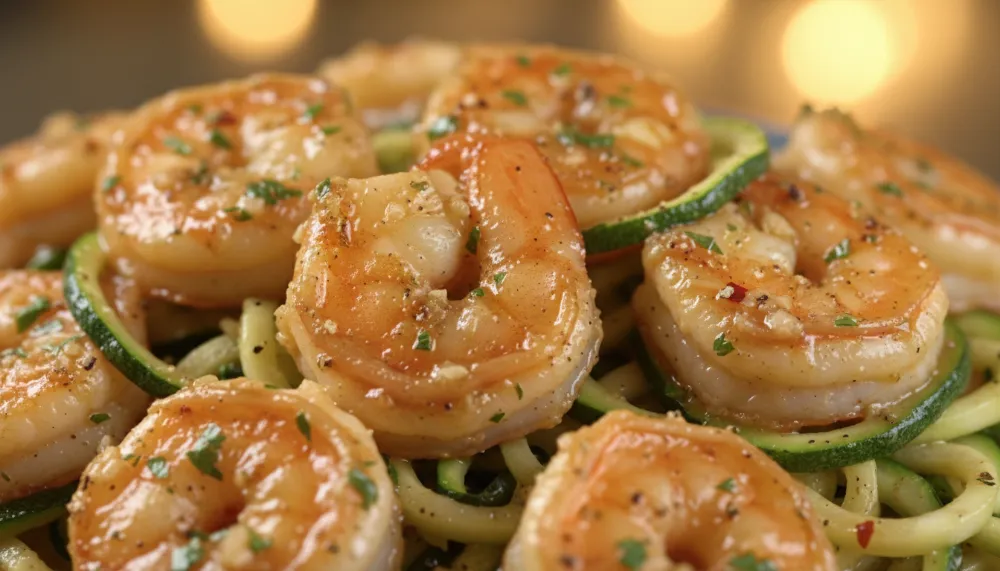 Garlic Butter Shrimp with Zucchini Noodles 2