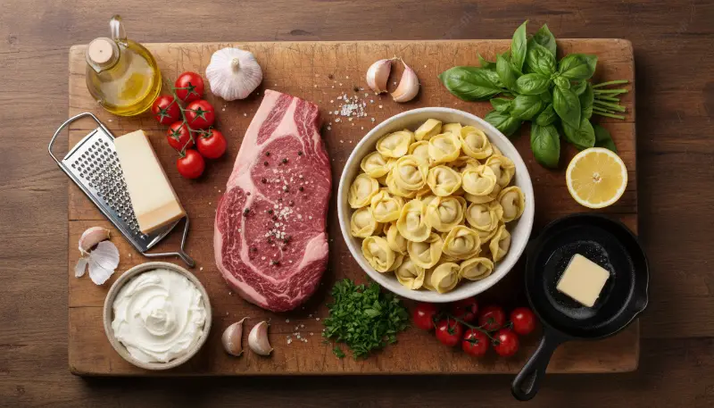 Garlic Steak Tortellini 1