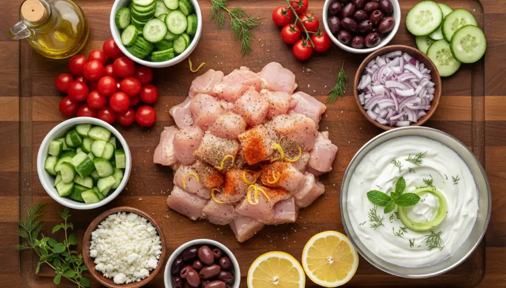 Greek Chicken Bowl with Tzatziki 1