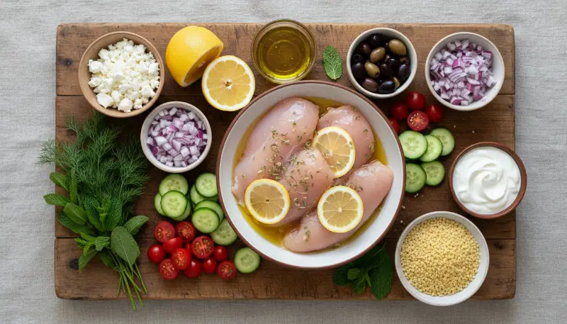 Greek Chicken Bowls 1