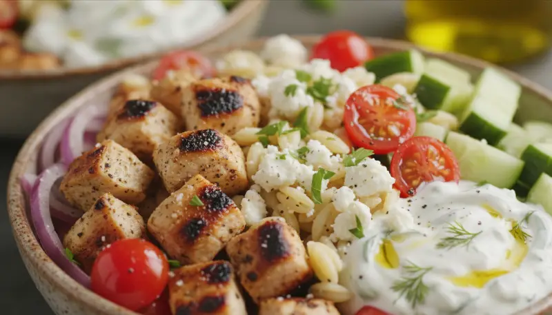 Greek Chicken Bowls 2