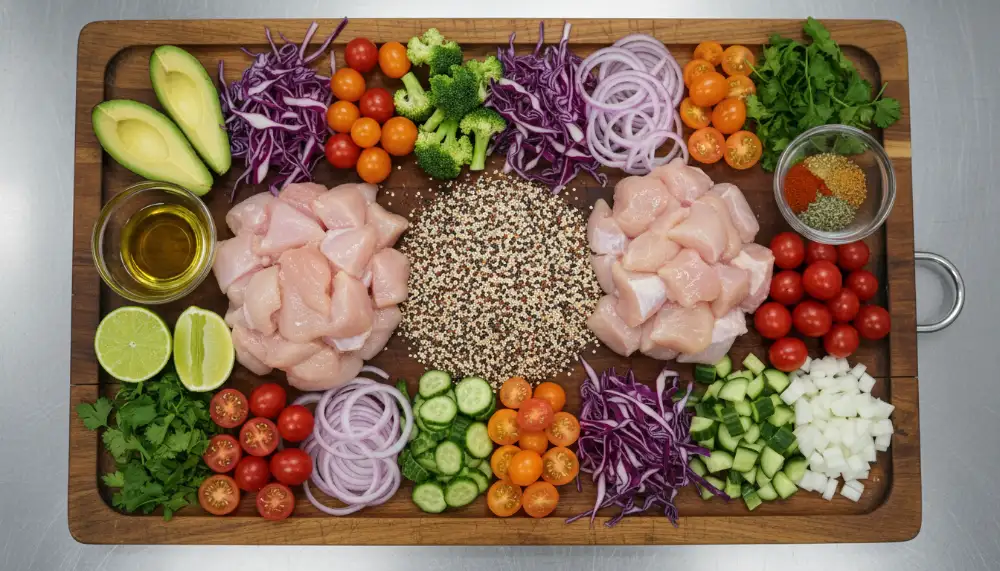 Healthy Chicken and Quinoa Bowls 1