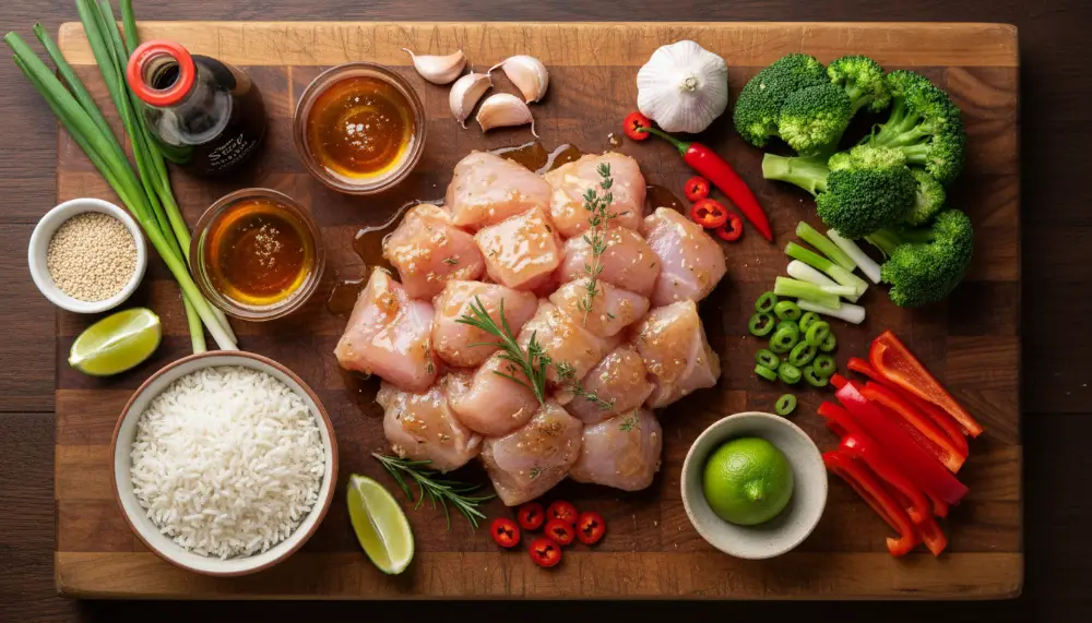 Honey Garlic Chicken Rice Bowl 1