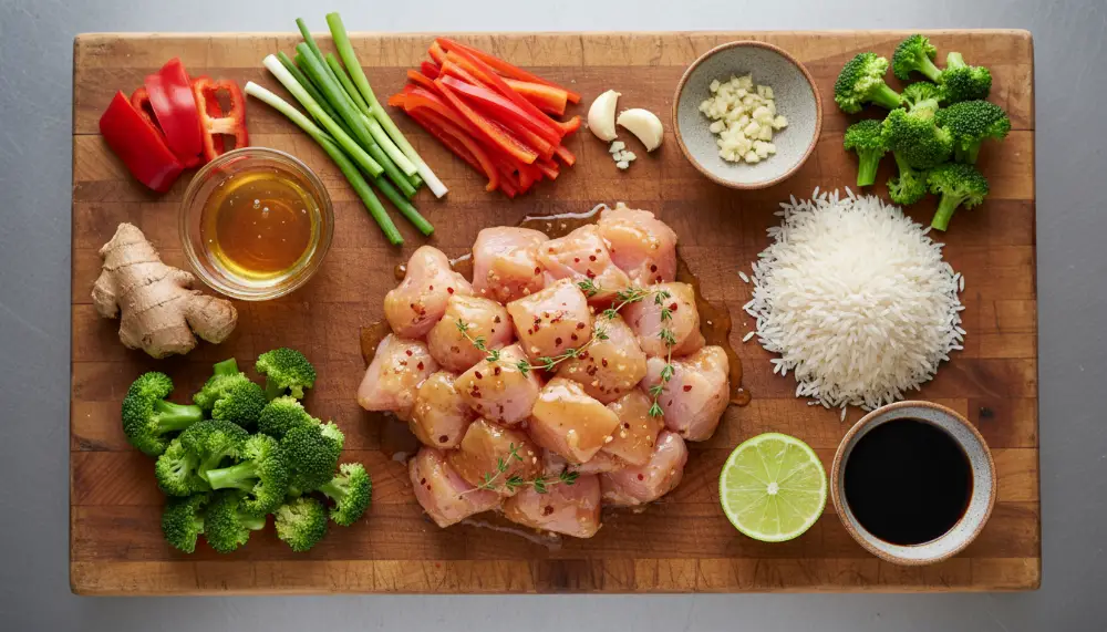 Honey Garlic Chicken Rice Bowl — Better Than Takeout 1