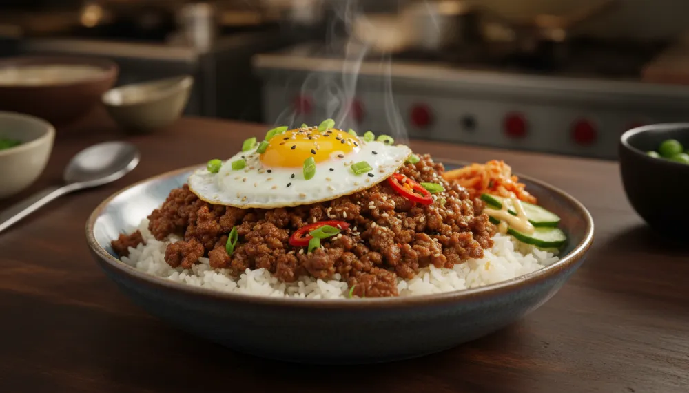 Korean Ground Beef Bowl 0