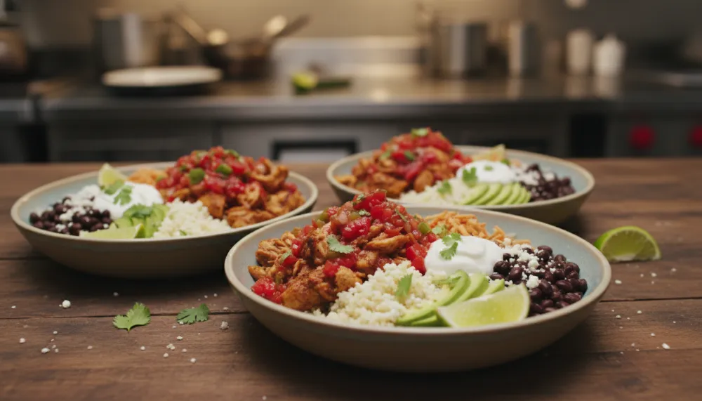 Low Calorie Salsa Chicken Bowls 0