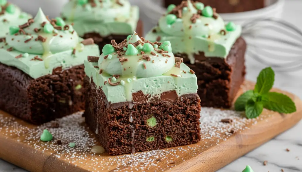Mint Chocolate Brownies Fudgy and Easy 2