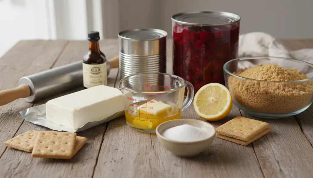 No Bake Cherry Cheesecake 1