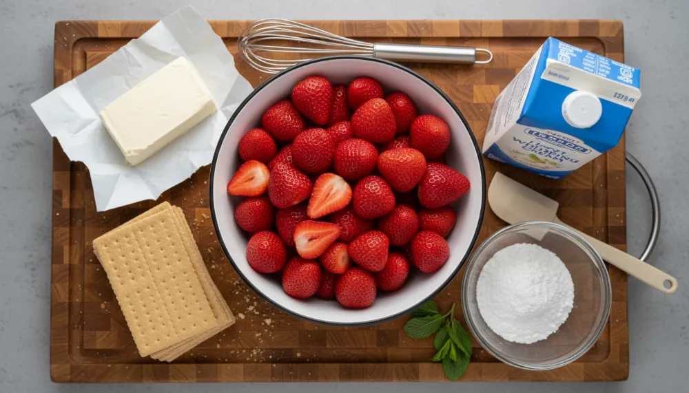 No Bake Strawberry Icebox Cake 1 1