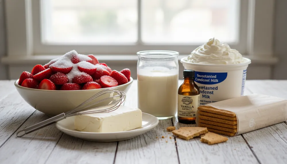 No Bake Strawberry Icebox Cake 1