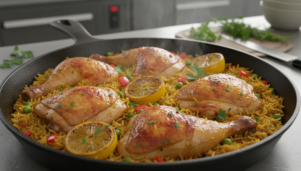 One Pan Chicken and Rice High Protein 0 1