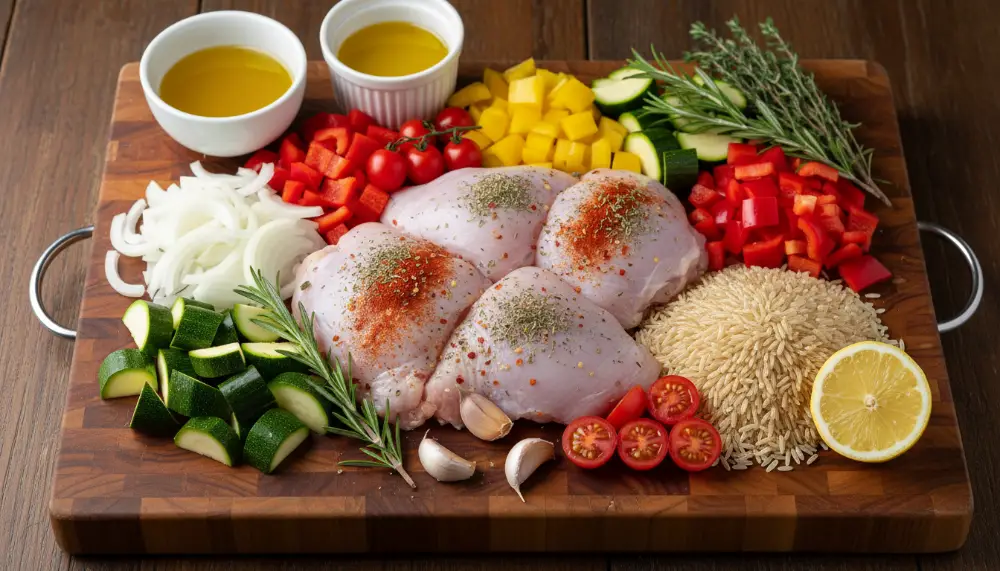 One Pan Chicken and Rice High Protein 1 1