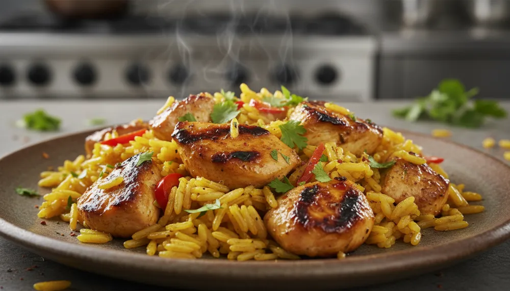 One Pan Chicken and Rice High Protein 2 1