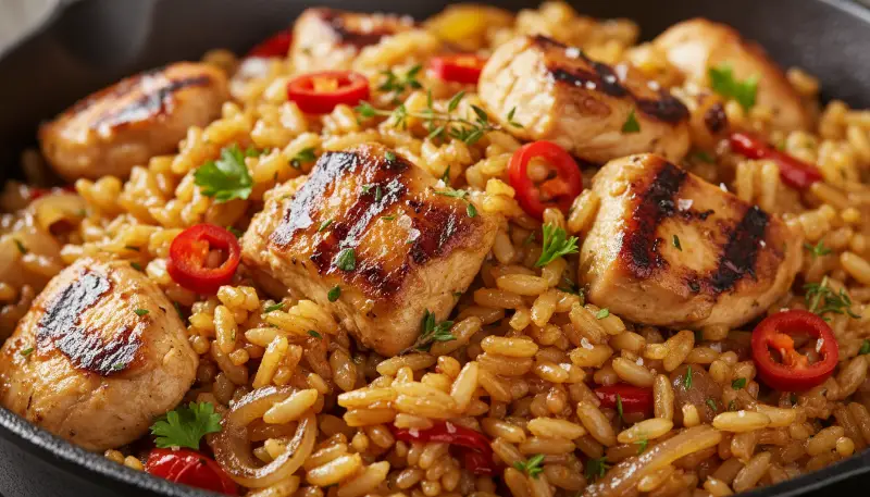 One-Pan Chicken and Rice High Protein: The Ultimate Muscle-Building Skillet Meal 3 One Pan Chicken and Rice High Protein 2