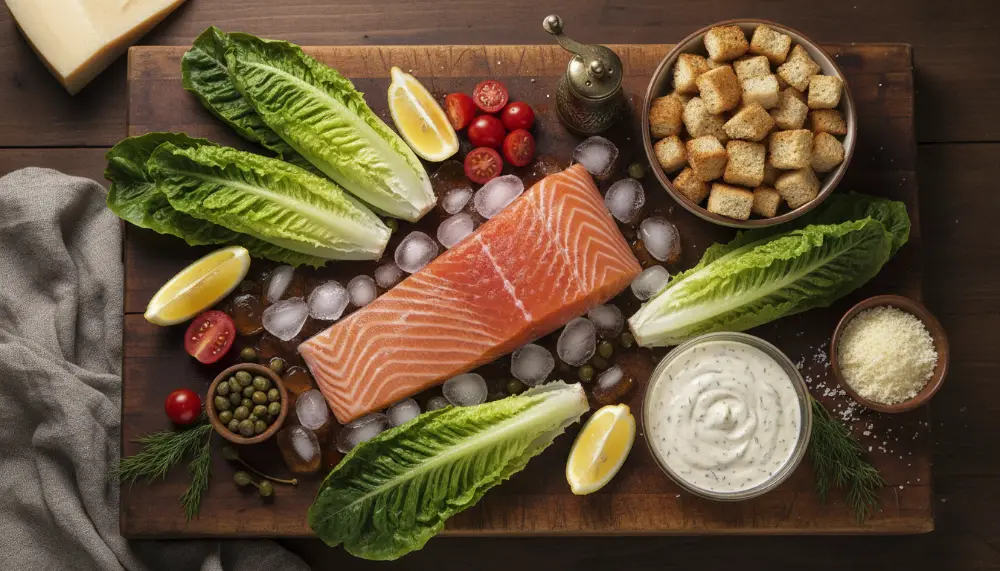 Salmon Caesar Salad 1