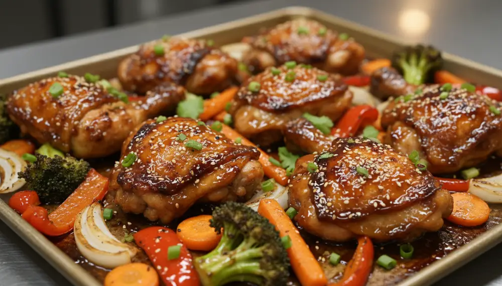 Sheet Pan Teriyaki Chicken with Vegetables 2