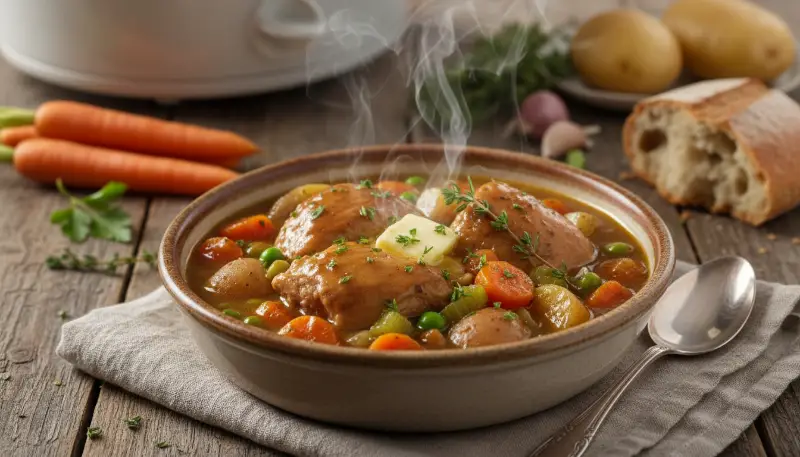 Home 4 Slow Cooker Chicken Stew Recipe 0