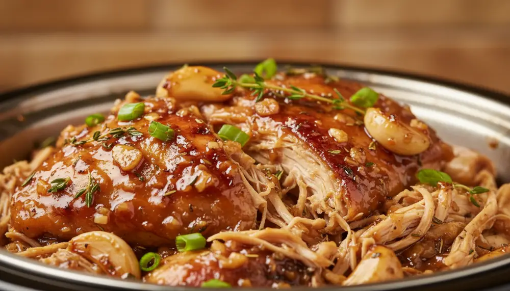 Slow Cooker Honey Garlic Chicken 2