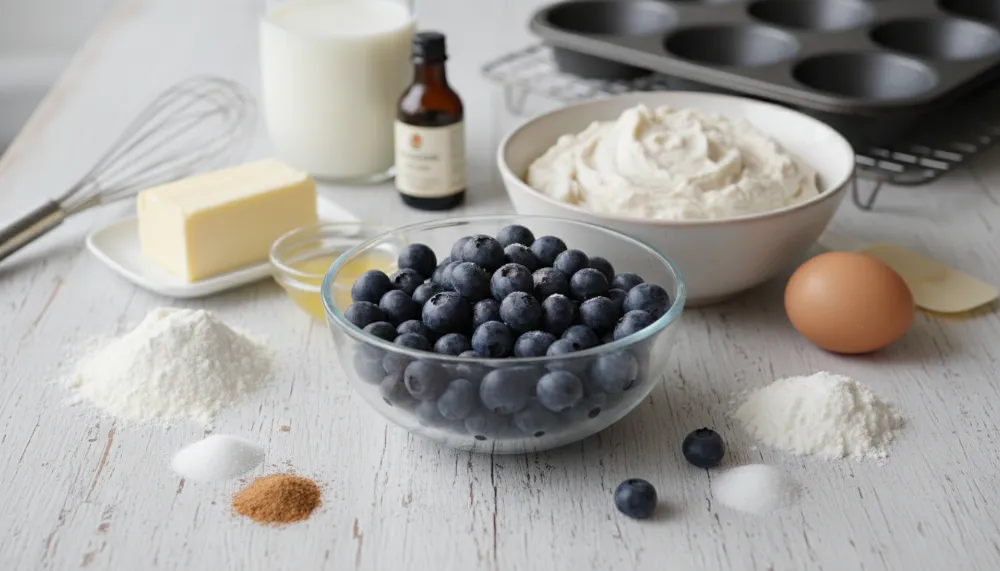 Sourdough Discard Blueberry Muffins 1
