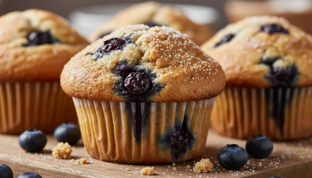 Sourdough Discard Blueberry Muffins 2