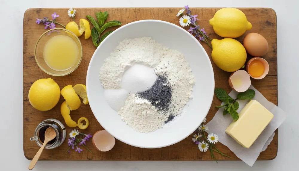 Spring Lemon Poppy Seed Muffins 1