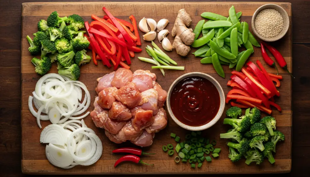 Sticky Teriyaki Chicken Stir Fry 1