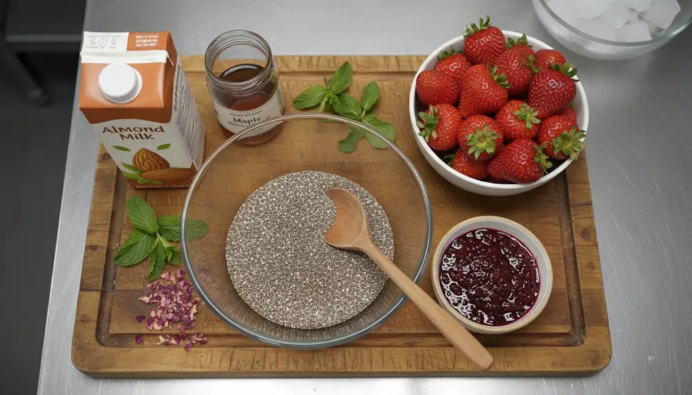 Strawberry Chia Pudding with Chia Jam 1