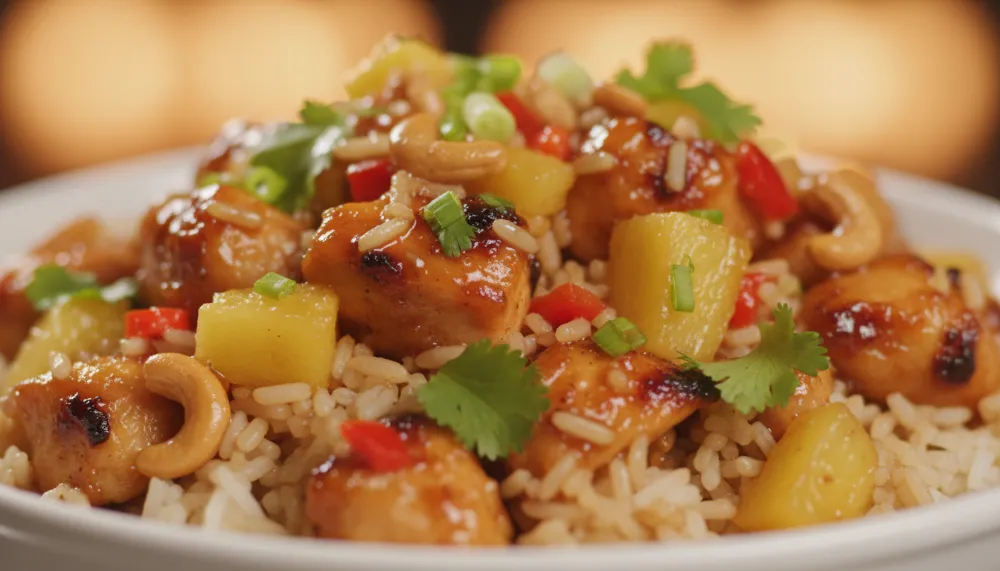 Sweet and Savory Pineapple Chicken and Rice Recipe 2