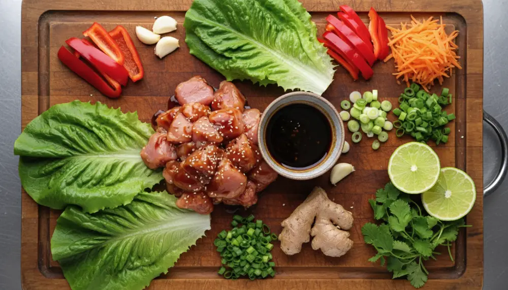 Teriyaki Chicken Lettuce Wraps 1