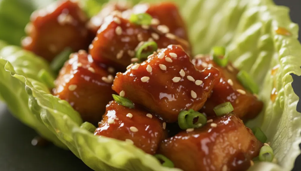 Teriyaki Chicken Lettuce Wraps 2