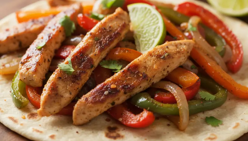 These Air Fryer Chicken Fajitas come together quickly and easily with just a few 2