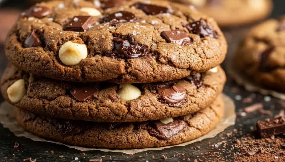 Triple Chocolate Chip Cookies 2
