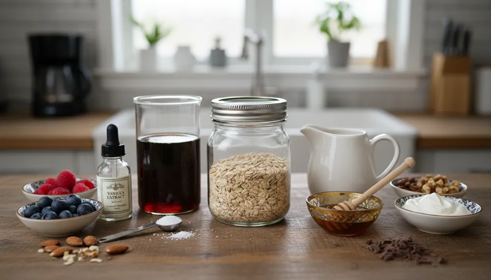 Vanilla Cold Brew Coffee Overnight Oats 1
