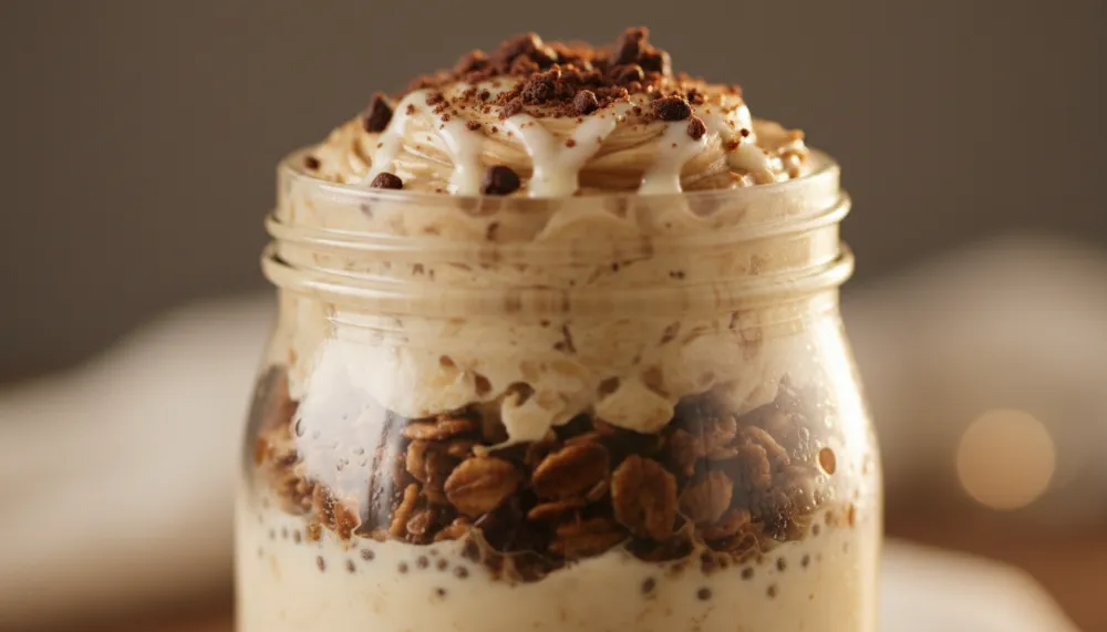 Vanilla Cold Brew Coffee Overnight Oats 2