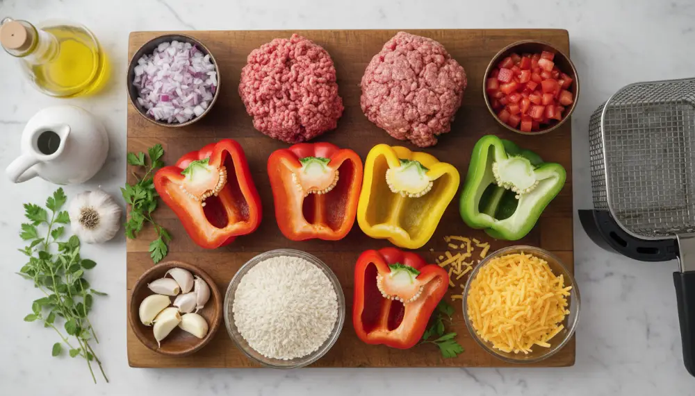 Air Fryer Stuffed Peppers Easy 1