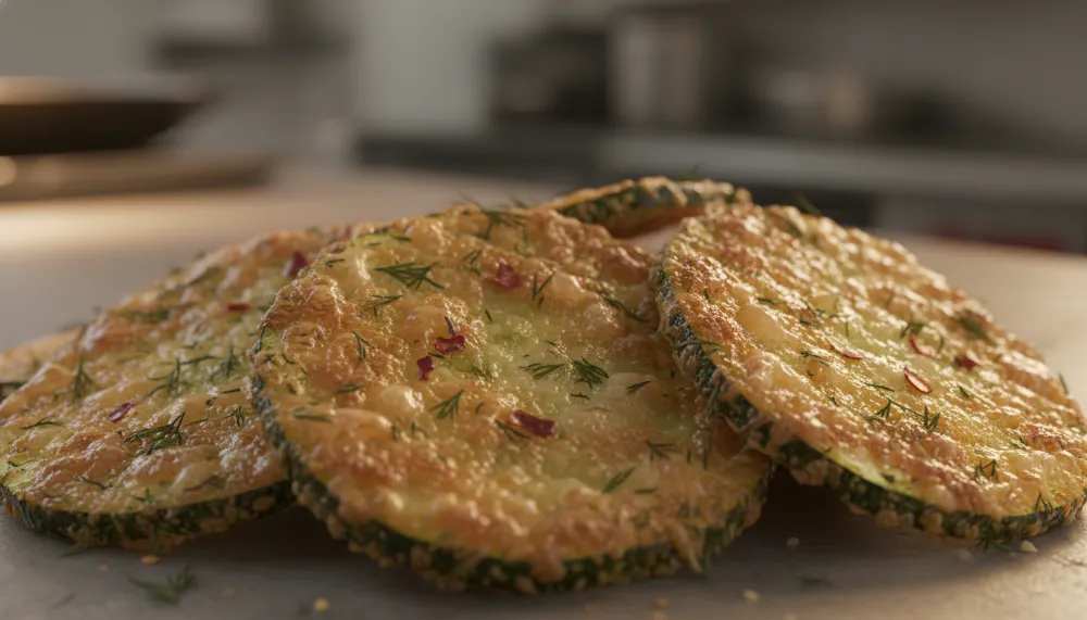 Air Fryer Zucchini Chips Crispy Parmesan 2