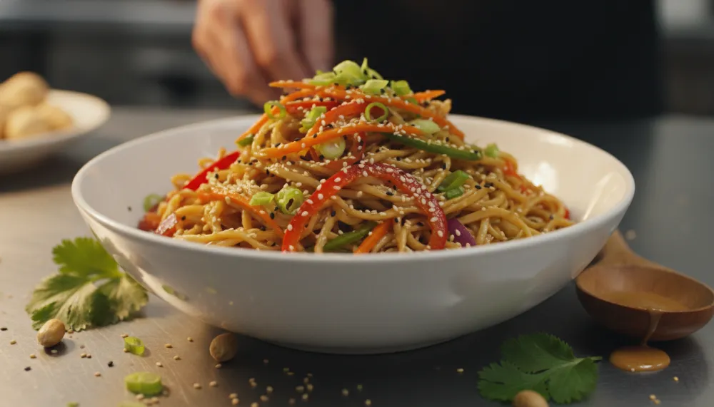 Asian Sesame Noodle Salad Cold Easy 0