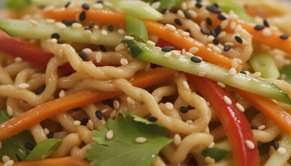Asian Sesame Noodle Salad Cold Easy 2