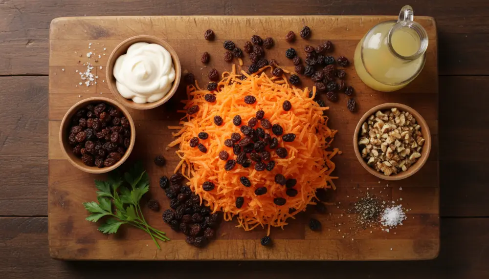 Carrot Raisin Salad – Classic American Style 1