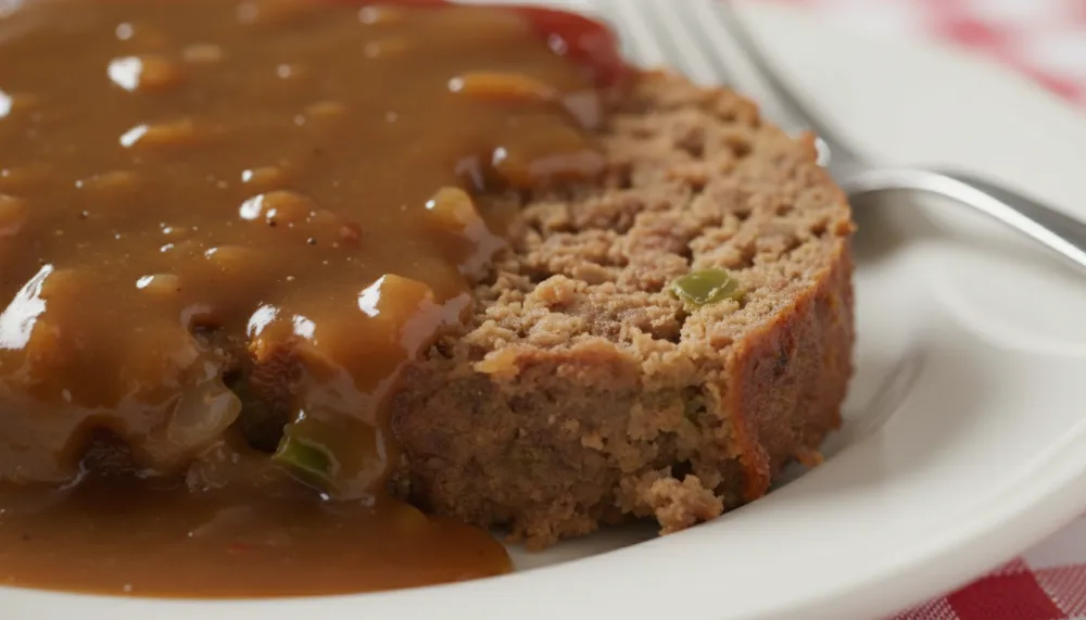 Copycat Cracker Barrel Meatloaf with Brown Gravy 2 1