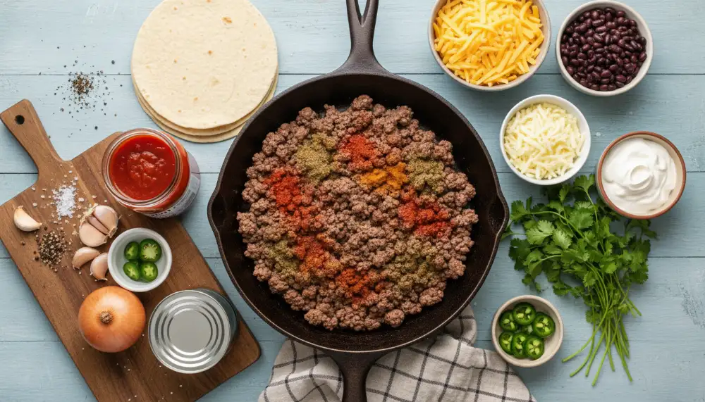 Easy Cheesy Ground Beef Enchiladas – One Pan Family Dinner 1