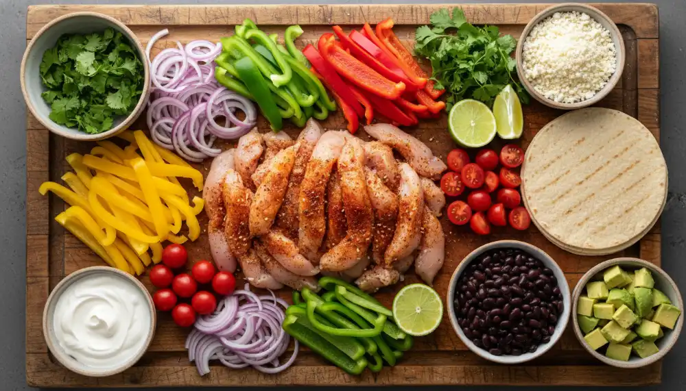 Easy Chicken Fajita Bowl 30 Minutes 1