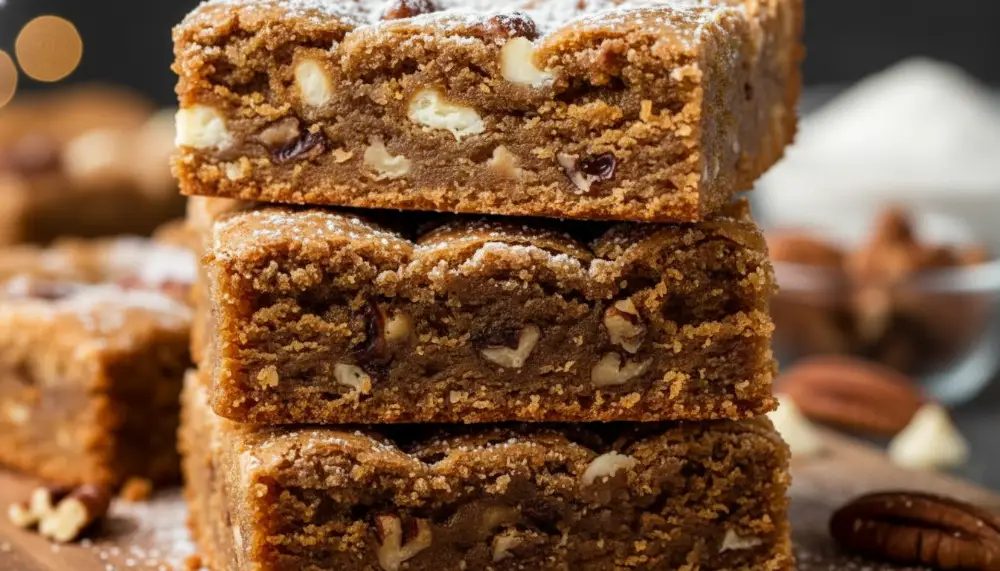 Gluten Free Blondie Bars Fudgy 2