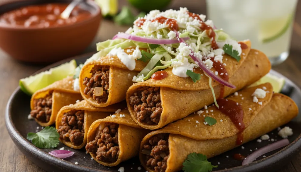 Ground Beef Tacos Dorados – Crispy Mexican Street Tacos 2