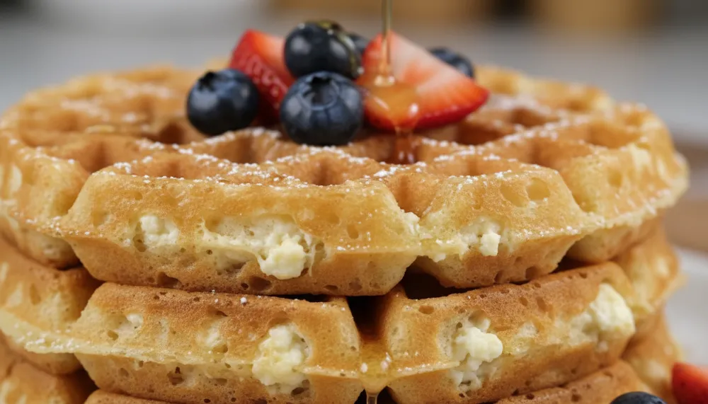 High Protein Cottage Cheese Waffles 25g Protein 2
