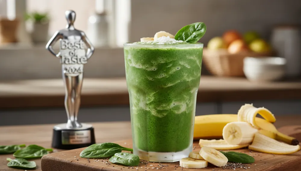 High Protein Green Smoothie Spinach Banana 0