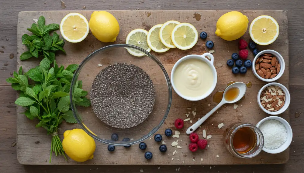 Lemon Cream Chia Pudding – Vegan and Refreshing 1