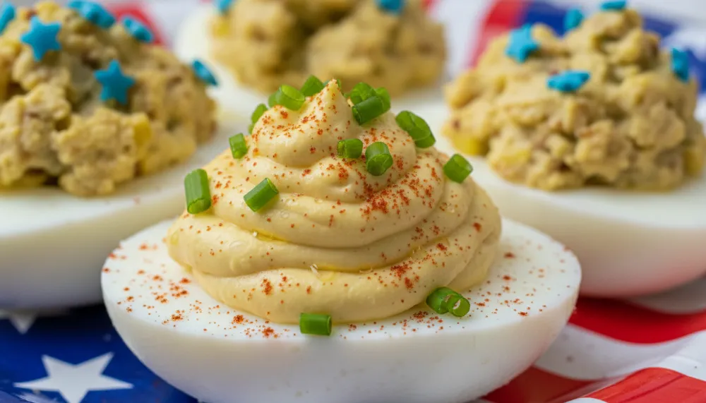 Memorial Day Deviled Eggs Classic Easy 2