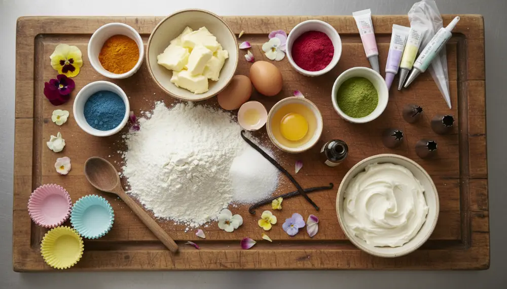 Mothers Day Flower Cupcakes Easy Decorated 1