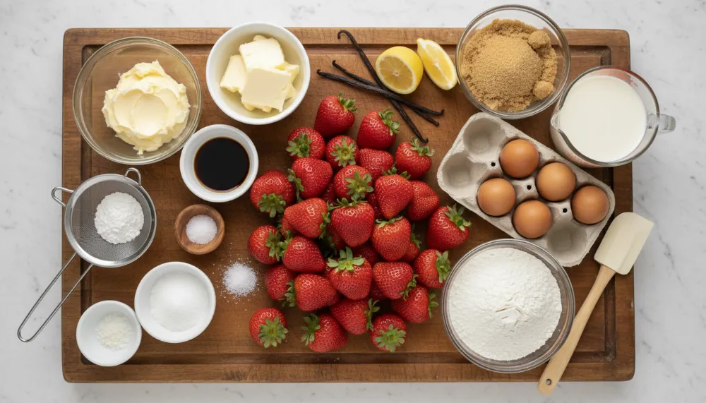 Mothers Day Strawberry Layer Cake From Scratch 1